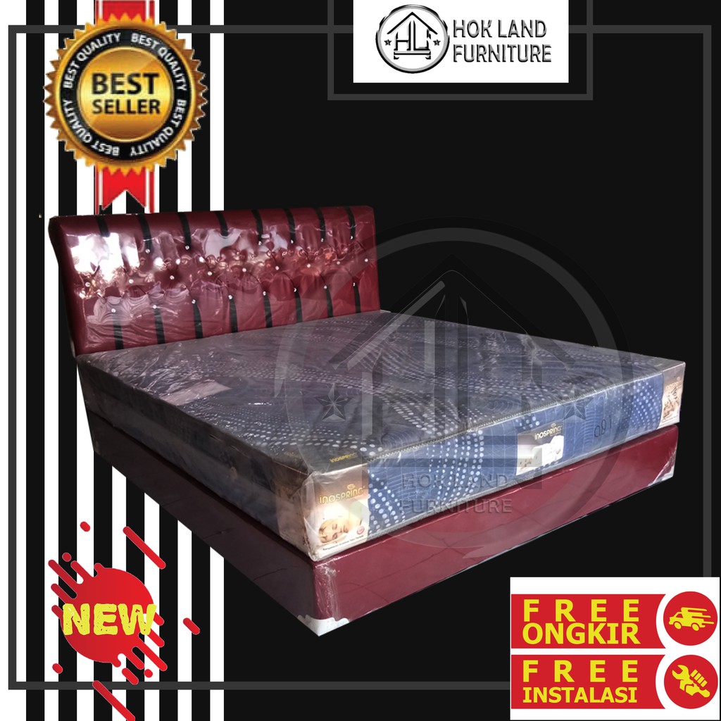 PAKET DIPAN PLUS SPRINGBED UKURAN NO 1 / DIPAN MURAH / SPRINGBED MURAH / SPRINGBED / ST4