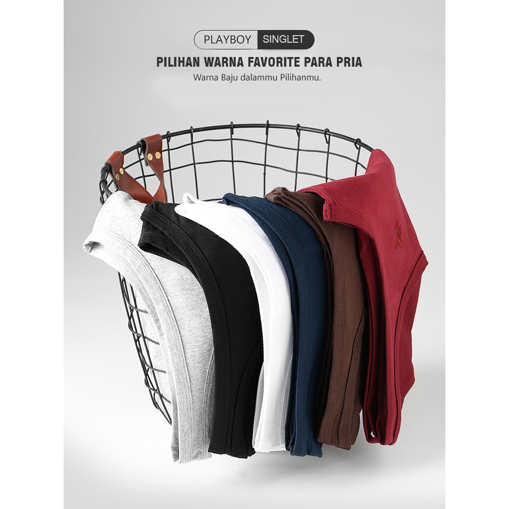 KEANU MEN | Kaos dalam pria dewasa singlet pria tanktop Jumbo warna polos katun premium