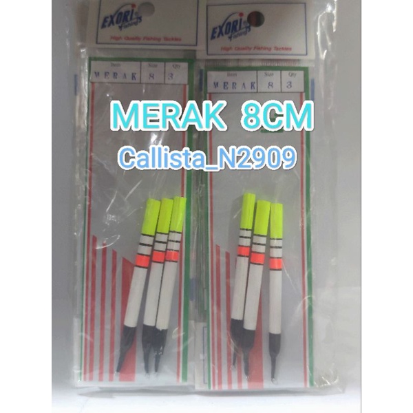 PELAMPUNG PANCING EXORI MERAK / ZEBRA 8CM