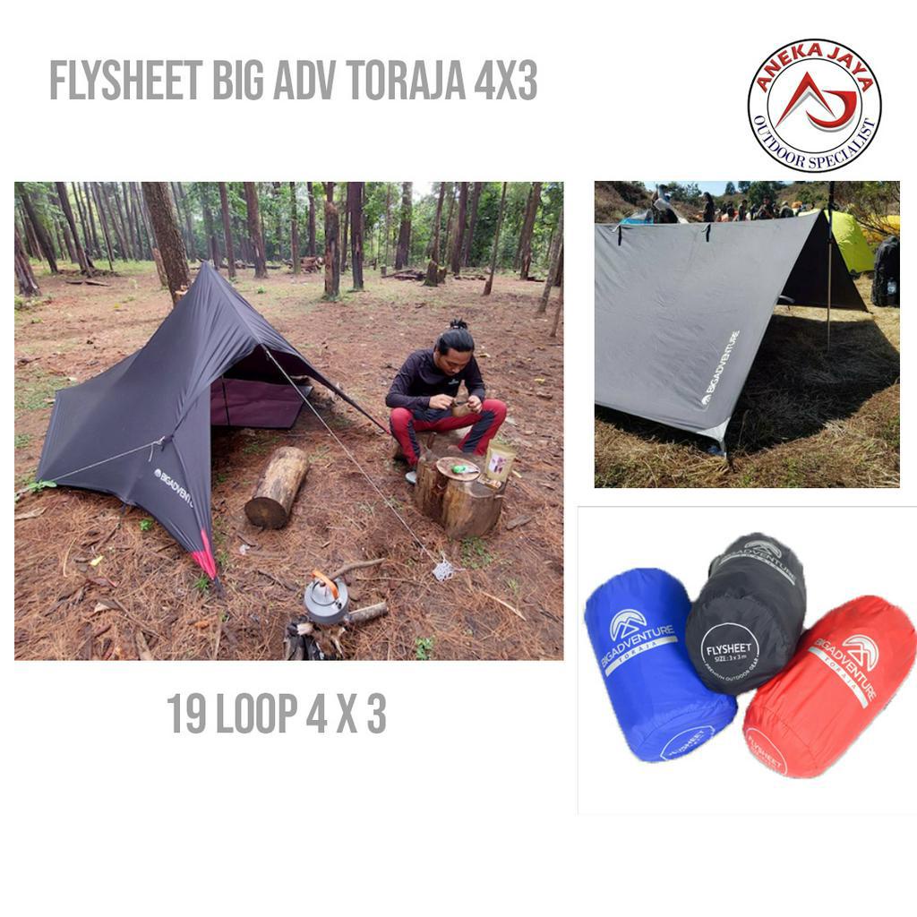 FLYSHEET TORAJA 4 X 3 BIG ADVENTURE 19 LOOP