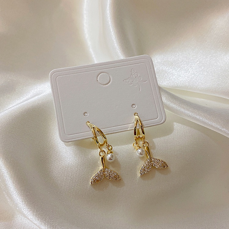 Anting Korea Mermaid Mutiara Pearl Cantik Aksesoris Fashion Wanita ANT99