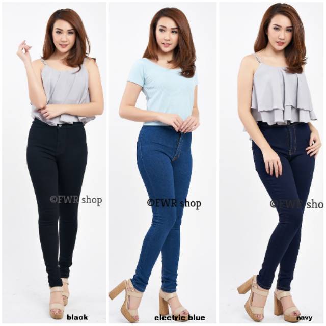 35-38 SUPER JUMBO HIGHWAIST JEANS / BIG SIZE HW JEANS WANITA