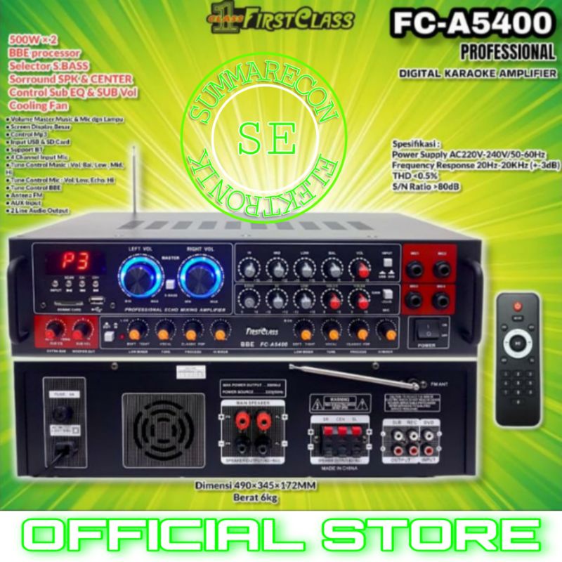 amplifier fristclass fc a5400 amplifier karaoke bluetooth