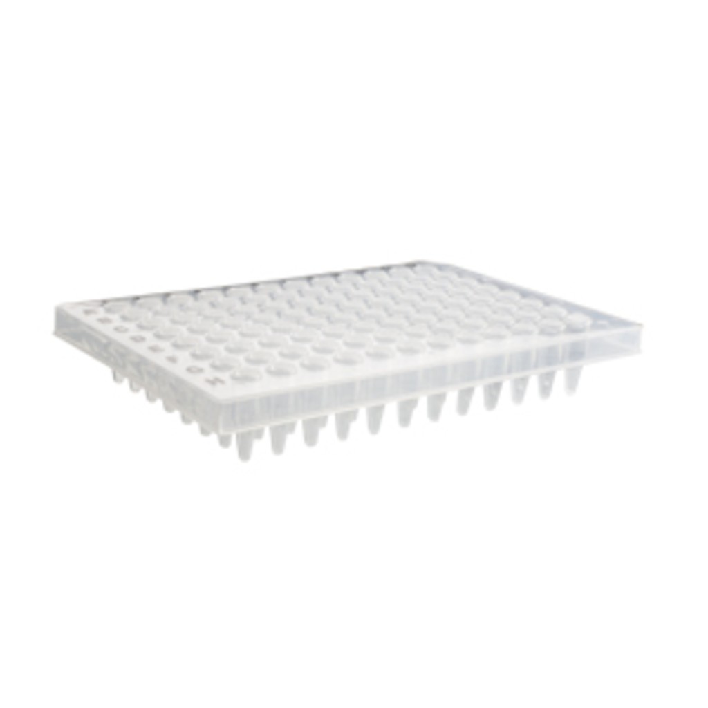 XLAB 0.1 mL 96 Well Microplate Half Skirted, Clear 10pcs/pk