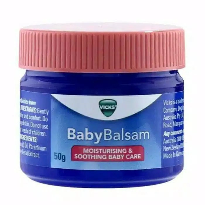 VICKS BABY BALSAM/CREAM BABY / balsam bayi / perut kembung / menghangatkan / flu / batuk / melegakkan pernafasan