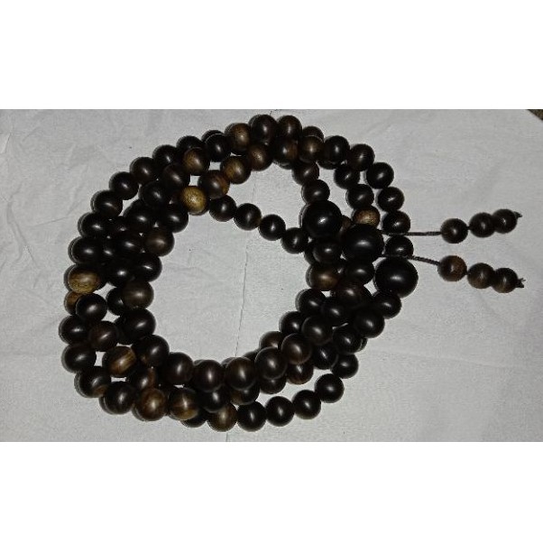 TASBIH GAHARU BUDHA 108 KALIMANTAN TENGGELAM