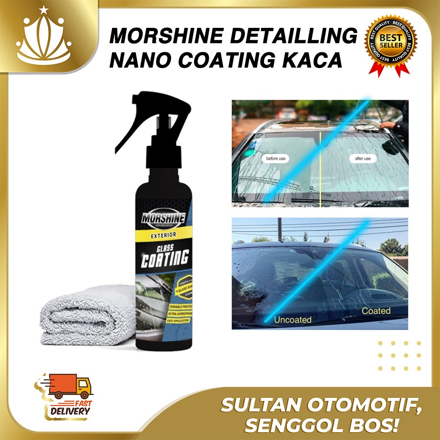 MORSHINE Glass Coating Kaca Mobil Daun Talas  250ml