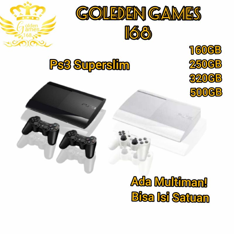 Ps3 SuperSlim Hdd 160/250/320/500GB + Stik Wirelless Full games