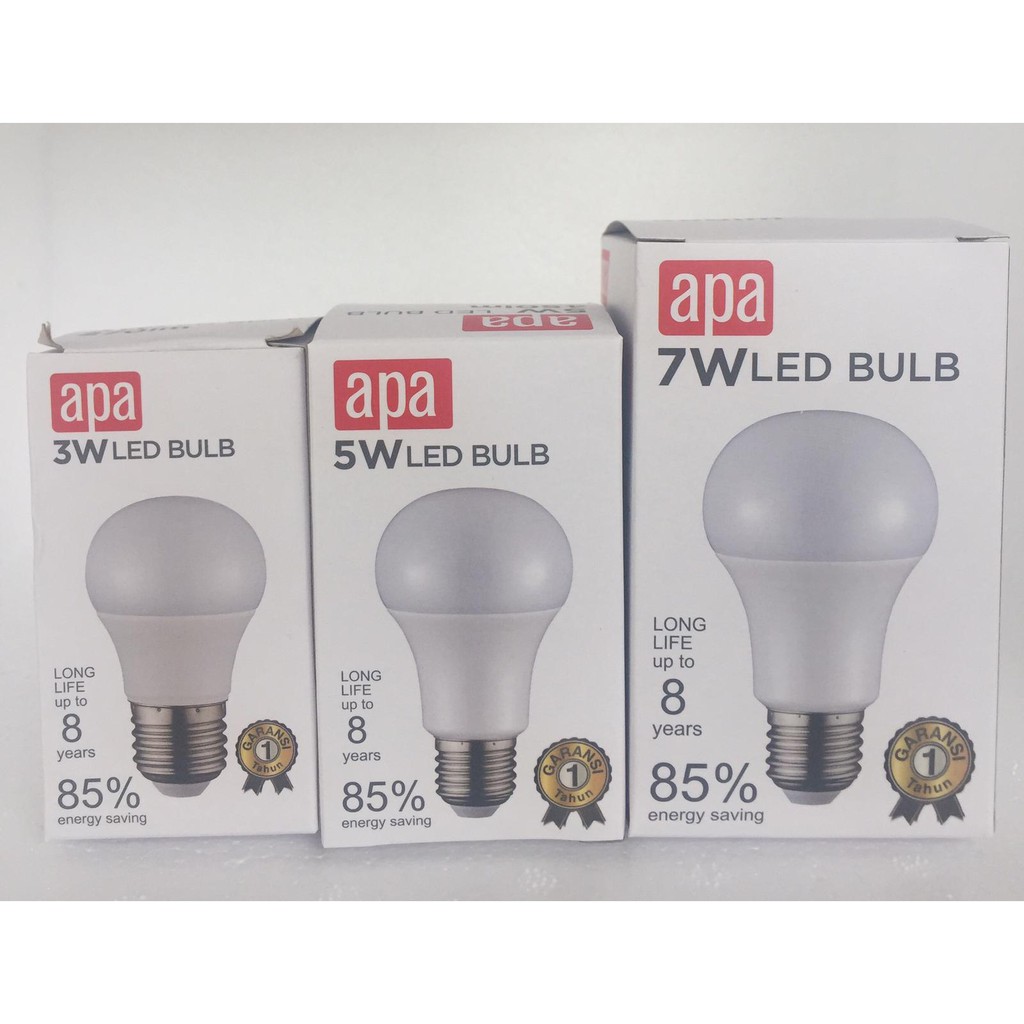 APA Lampu Bohlam LED 7W 6500K 560 LUMENS