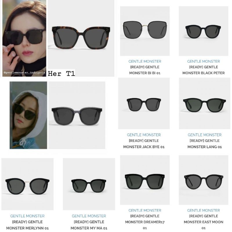 Jual [READY] GENTLE MONSTER SUNGLASSES / 100 ORIGINAL Shopee Indonesia