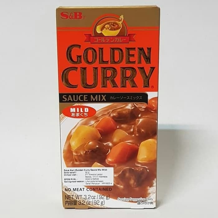 

S&B Sb Golden Curry Cury Mild Sauce Mix 92Gr Bumbu Saus Kari Jepang