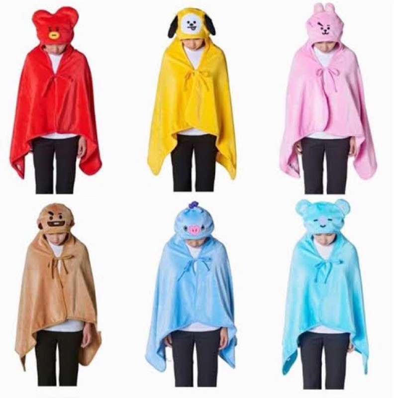 [PREORDER] OFFICIAL BT21 Hooded Blanket