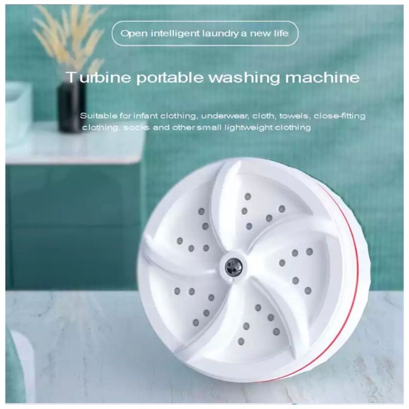 Ultrasonic Mesin Cuci Mini Washing Machine Portable