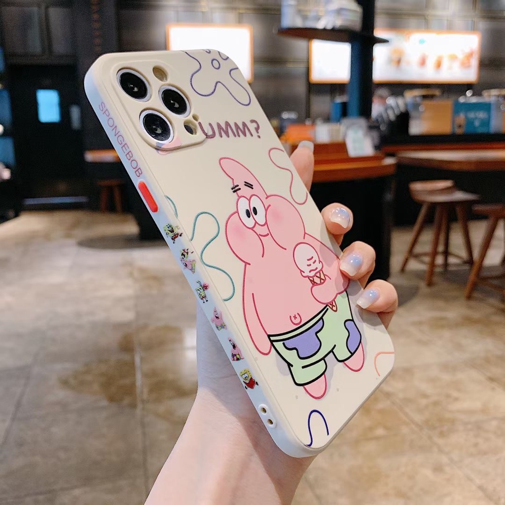 Case Samsung A22 4G A32 4G A22 5G A02 2021 M02 A52 4G/5G A72 4G/5G A02S A03S A51 A32 5G A10 A31 A11 M11 A21S A10S M01S A21 A12 M12 A71 A20 A30 M10S A50 A30S A50S A01Core M01Core F22 M30S M31S M51 F62 M62 Casing Ponsel Bintang Besar SpongeBob Pie-5