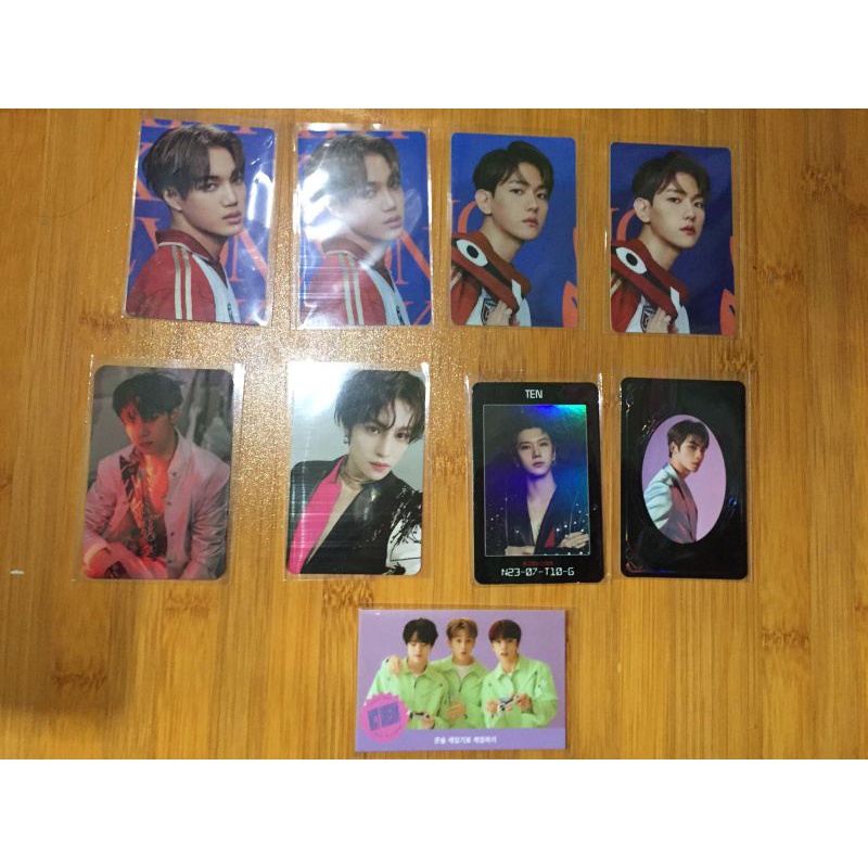 Wts pc kun owhat,yb dejun,ac ten, yang yang arrival, kai pc stiker, Baekhyun pc stiker,game card