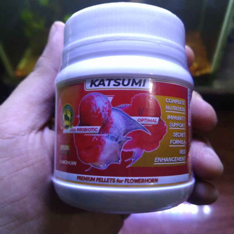 Katsumi Pelet Jahat Premium Red Louhan Jenong Pakan Ikan Hias Red Devils