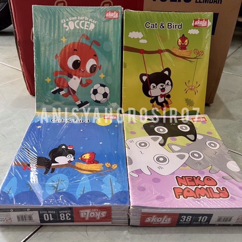 

BEST SELLER Buku tulis sekolah Merk SKOLA by SiDu isi 38 Lembar isi 10pcs