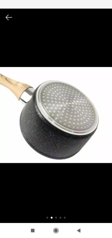 Yoshikawa Panci Sauce Pan Saucepan Mpasi Susu Marble Granit Anti Lengket 18cm 18 Cm Mj 1208 Mj1208