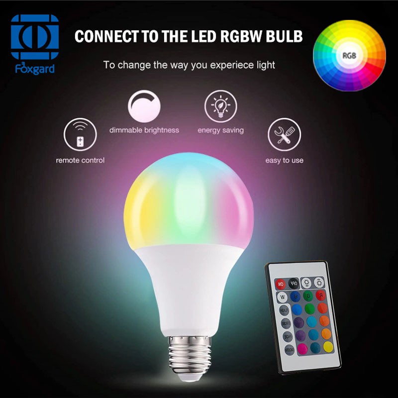 MPro 10 / 5 / 3 watt Bola led multifungsi 16 warna lampu led  E27 lampu bohlam led Remote Control 10W/5w/3w/ U10 bohlam bulb Warna Warni  Bonda B2 TaffLED Smart Led