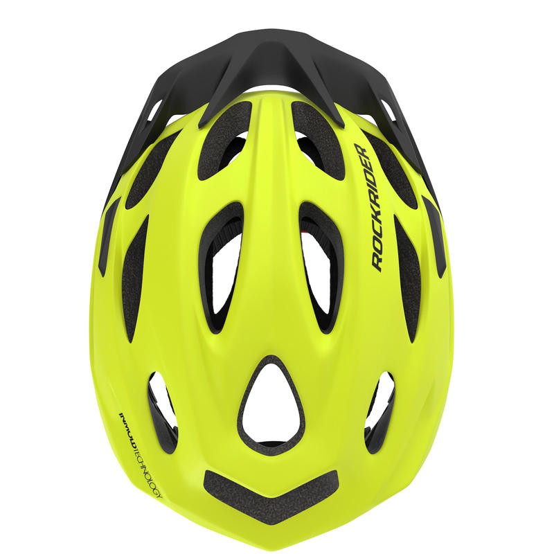 ROCKRIDER ST500 Helm Sepeda Gunung MTB - Kuning