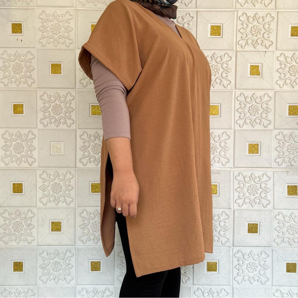 NAGITA MIDI SQUARE TOP ATASAN KEKINIAN BLOUSE WANITA CRINKLE AIRFLOW