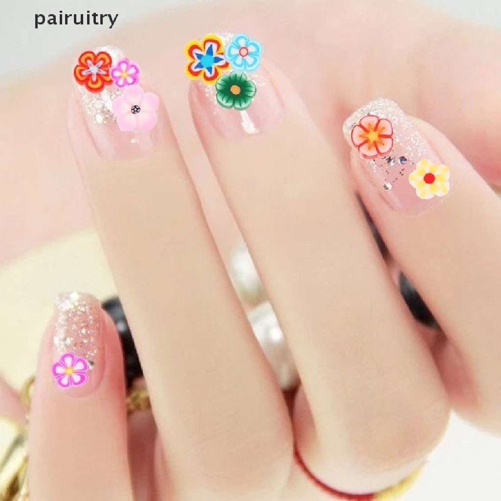 Prt 1000pcs Stiker Clay Bentuk Buah / Hewan 3D Untuk Dekorasi Nail Art DIY PRT