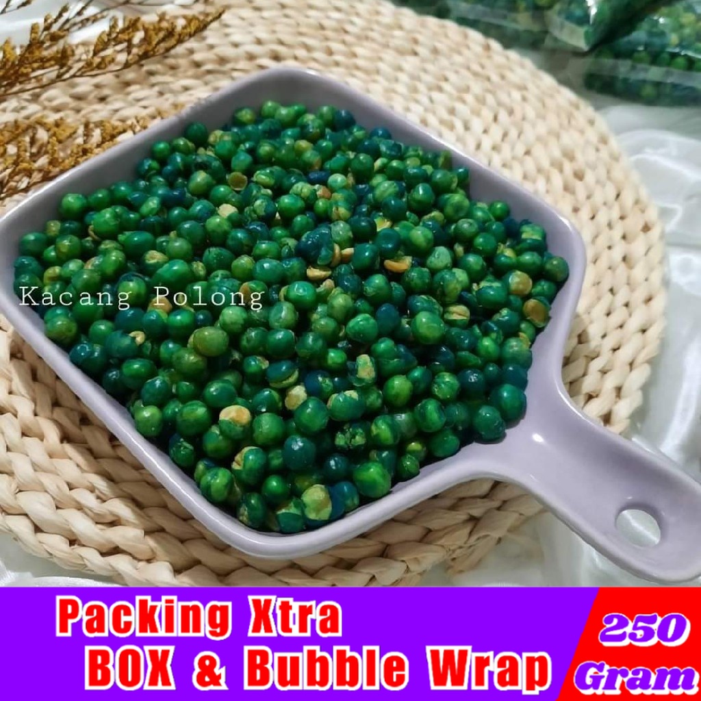 

Jajanan Jadul Kacang Polong Hijau 250gr / Kacang Polong Kupas - Hufaida Snack makanan ringan