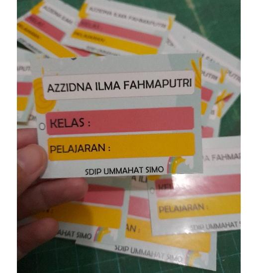 

Ready Istimewa (ISI 30 STIKER) STIKER LABEL MATA PELAJARAN