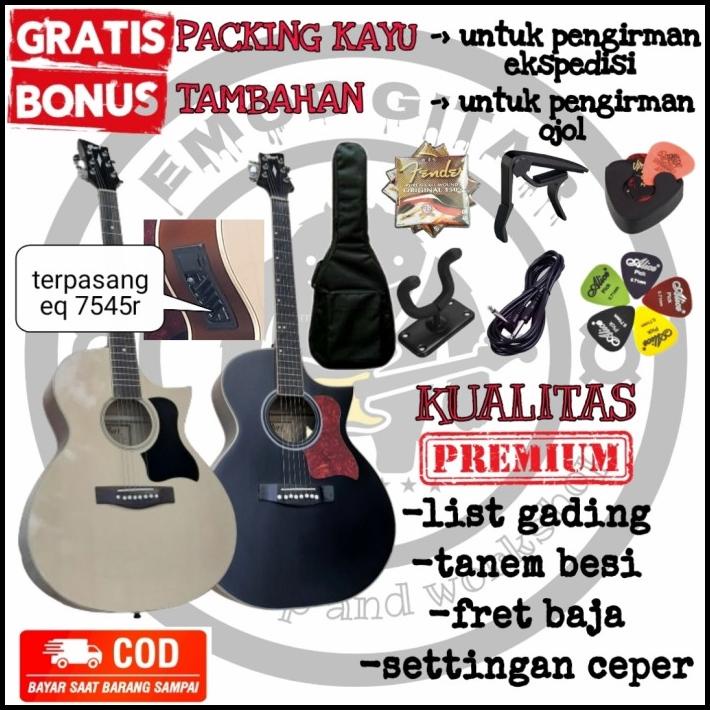 Gitar Akustik Elektrik Cort Eq 7545R Yamaha Ibanez Fender Gibson