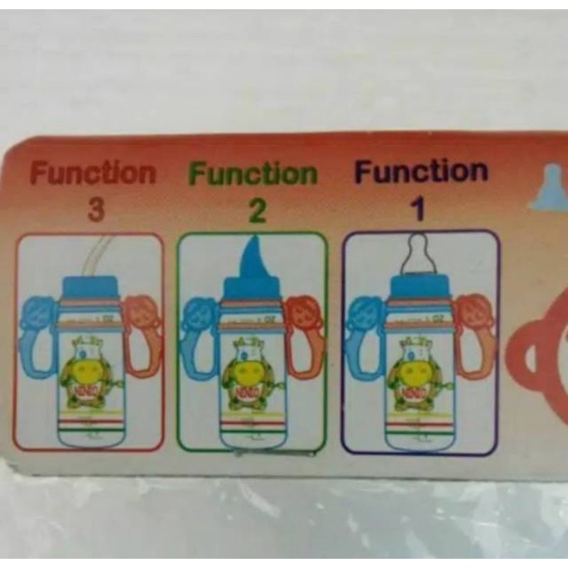 FREE BUBBLE WRAP Ninio Botol Susu Dot Minum Asi Cup Bayi 3 Fungsi 3in1 150 250 cc 3-1103-MH