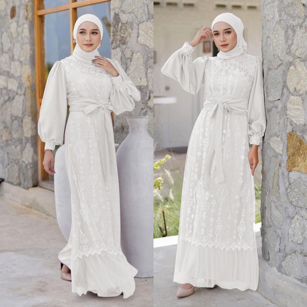 MX ROSSA FASHION MUSLIM GAMIS WANITA TERLARIS / MODEL MEWAH / PAKAIAN PESTA TERBARU