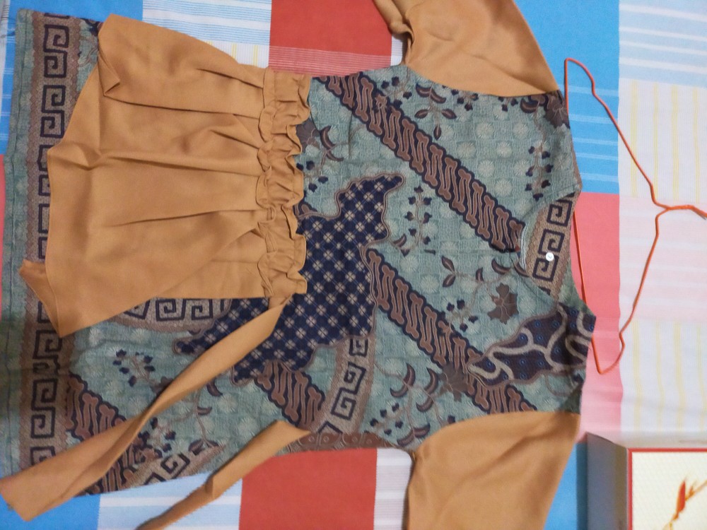 Batik Wanita Asj Sa Hrb026 Kenongo Kemeja Tosca Pendek