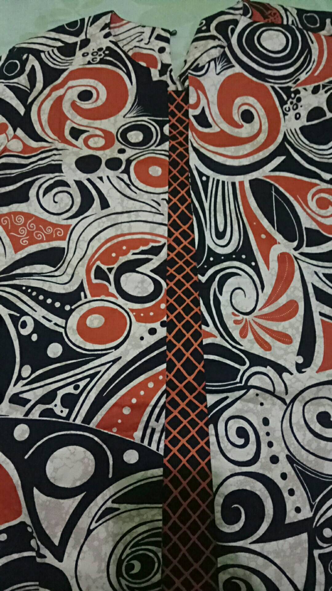 Atasan Blouse Batik Wanita Lengan Panjang Bahan Katun Stretch, 242 Abi#