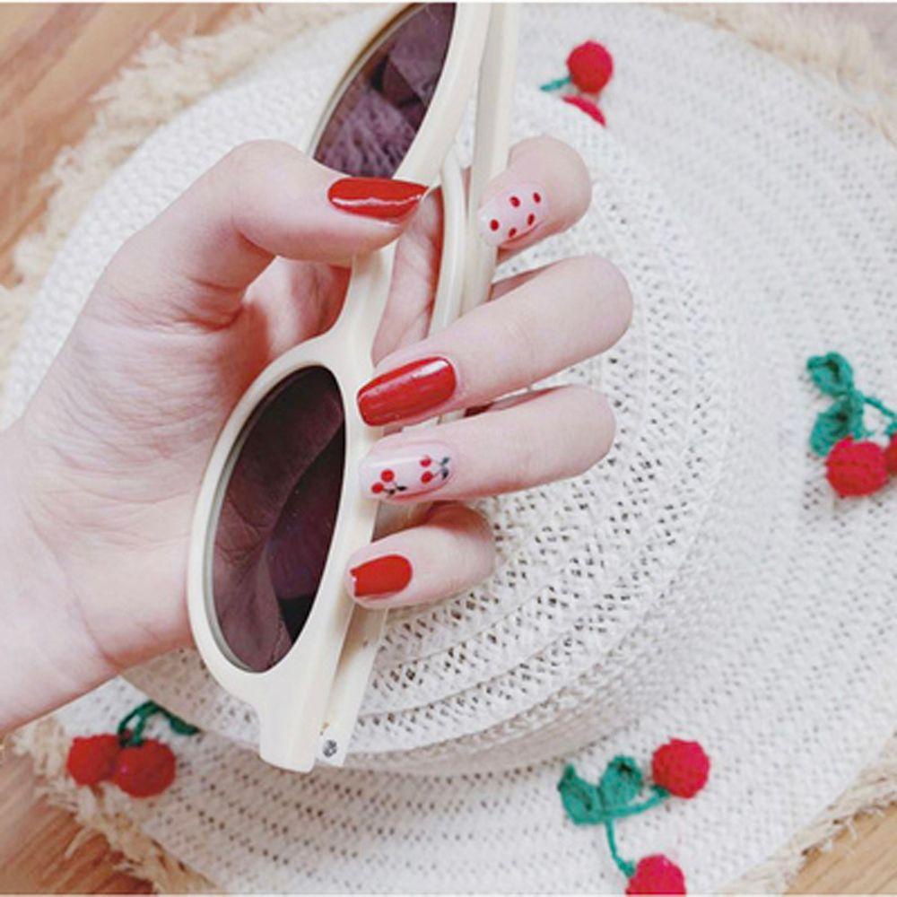 Mxbeauty 3D Stiker Kuku Jepang Timbul Buah Peach DIY Nail Decals