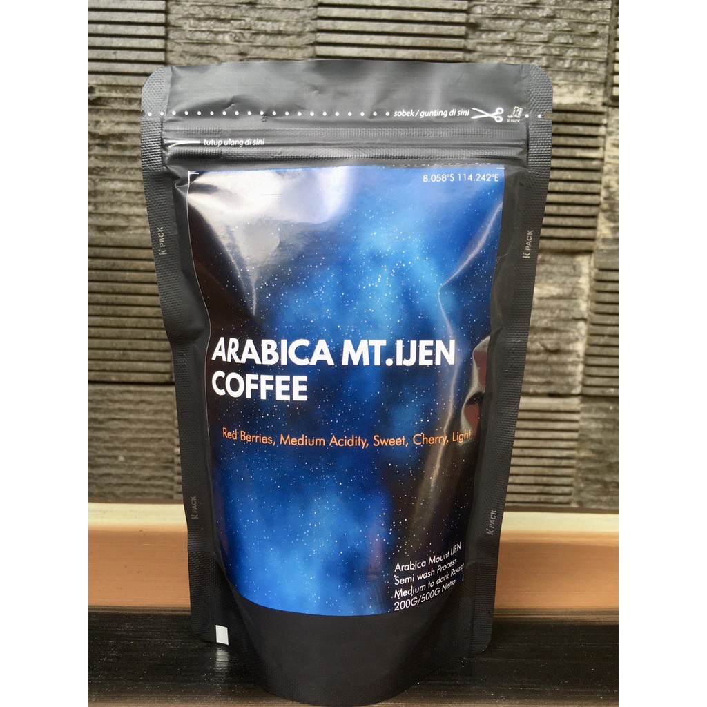 

Kopi Arabika Mt. IJEN 200 gram (Biji/Bubuk)