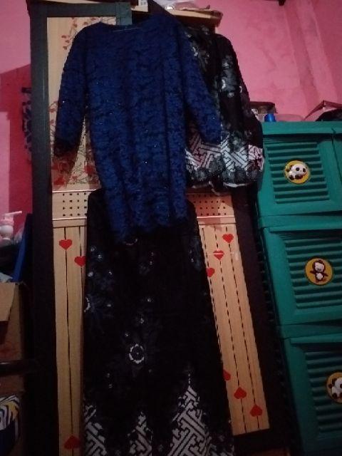 Couple Batik Monaka Brokat Free Selendang 111