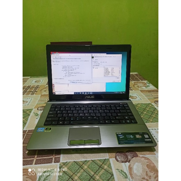 Laptop Asus K43S Core i7 2670QM RAM 8 GB SSD 240GB