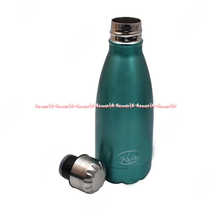 Kris Thermal Bottle Vacuum 350ml Blue Botol Minuman Panas Dingin Tahan Lama Termal Botle Vakum Krischef Krisbow Warna Hijau Tosca 350 ml