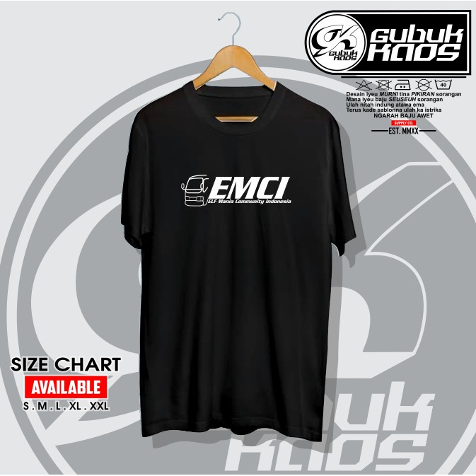 BAJU KAOS DISTRO EMCI ELF MANIA COMMUNITY INDONESIA - GUBUK.KAOS