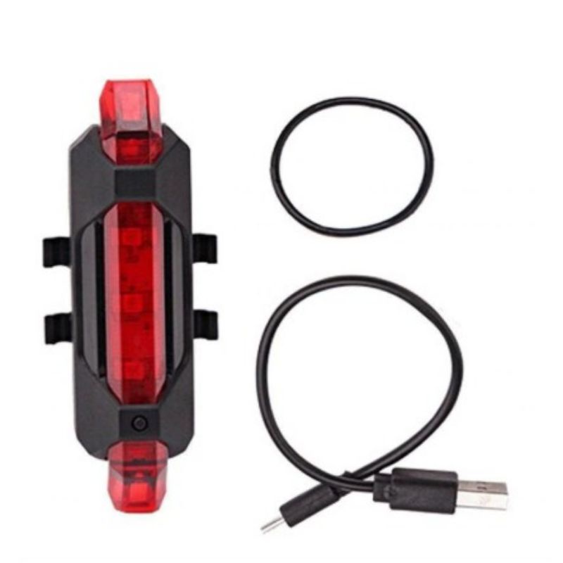 Lampu Belakang Sepeda LED Charger USB New