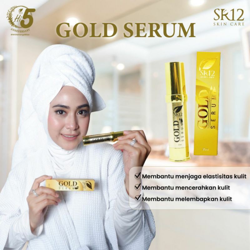 GOLD SERUM SR12 efektif atasi/ Antiaging / anti keriput / mencerahkan