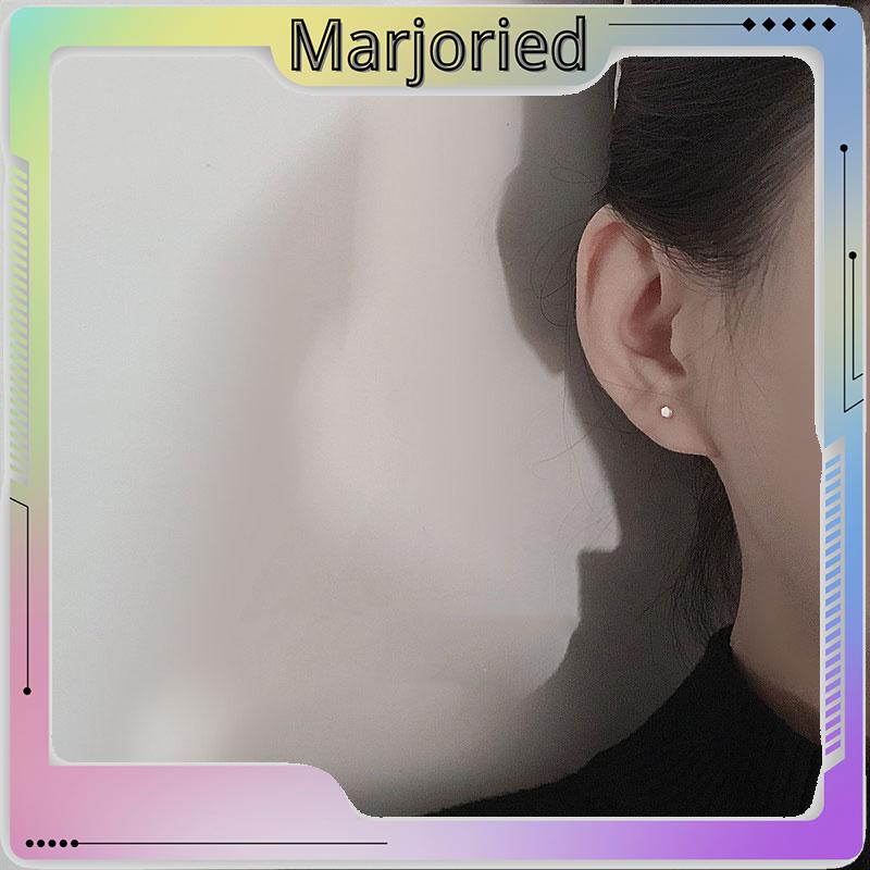 Mini S925 Cinta Bintang Anting Sederhana Fashion Anting-Anting Perhiasan Wanita Anting-MJD