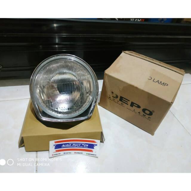 Batok van van batok lampu vanvan pres crom set reflektor depo taiwan