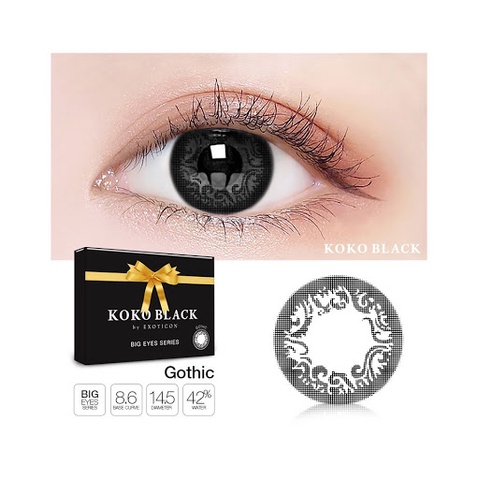 SOFTLENS X2 KOKO BLACK by EXOTICON