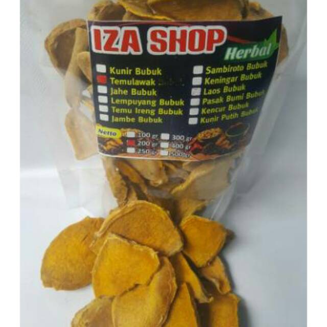 

temulawak kering 200 gr