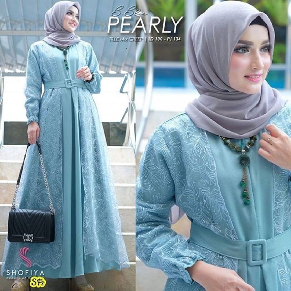 GAMIS JUMBO - PEARLY MAXY DRESS / PAKAIAN MUSLIM WANITA / GAUN PESTA / BAJU LEBARAN 2022