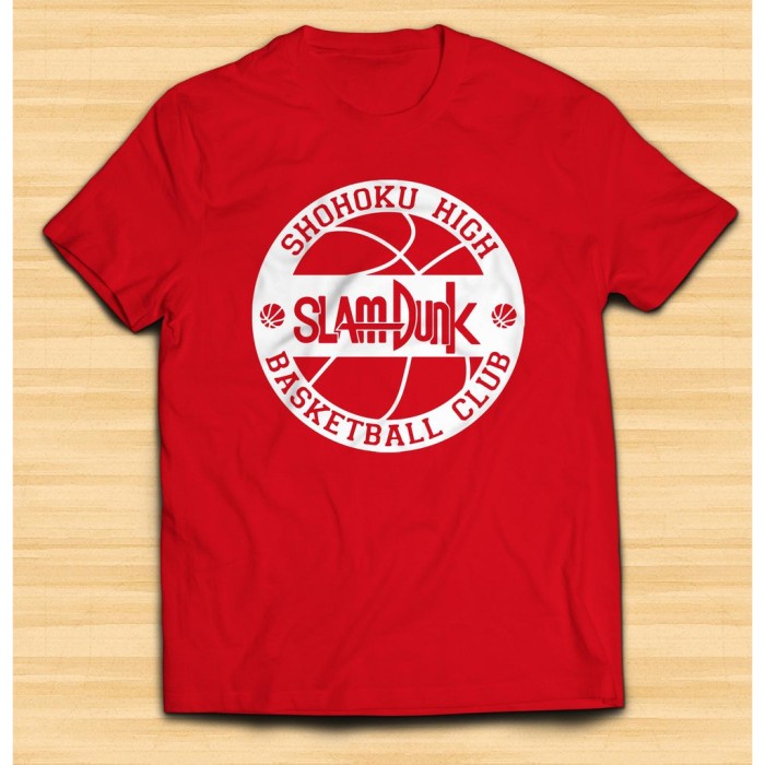 KAOS BAHAN 30S DISTRO SHOHOKU HIGH POLOS CUSTOM SLAM DUNK BASKET BEST SELLER