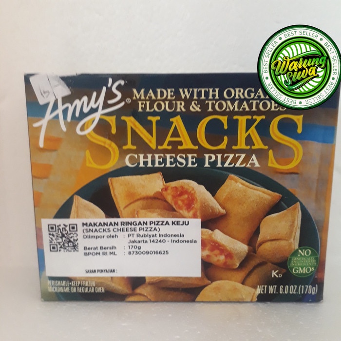 

amy's snack cheese pizza 170 gram