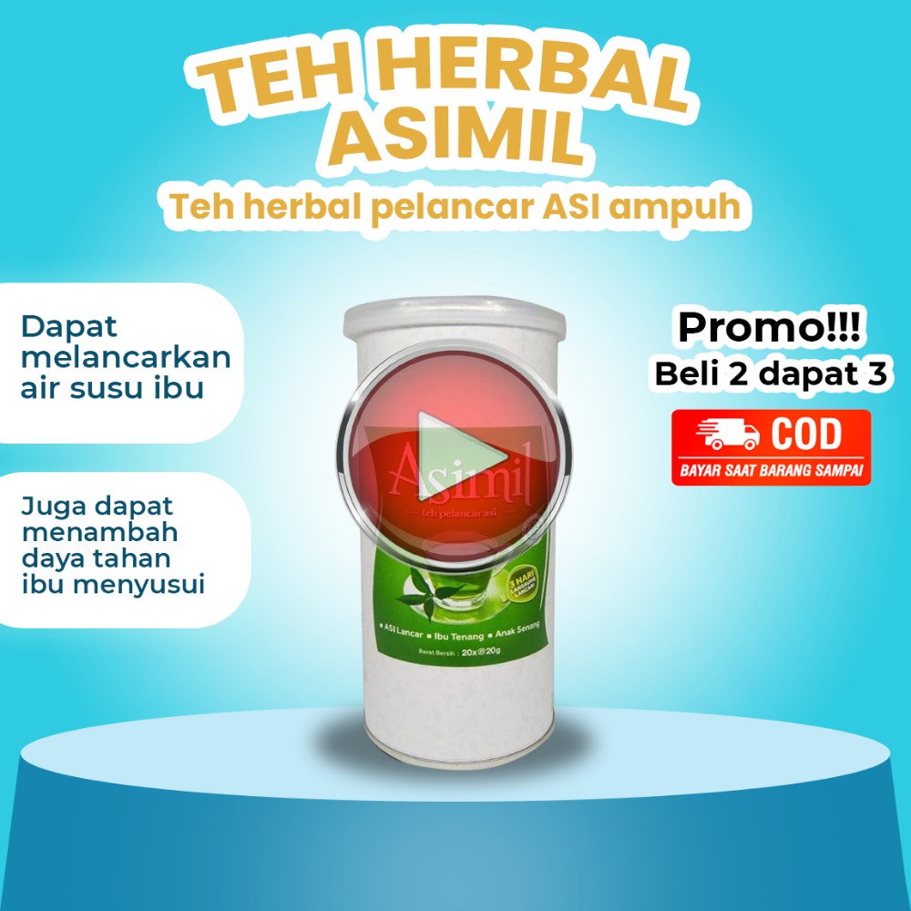 Asi Booster ASIMIL Pelancar Asi / 20 Teh Herbal Pelancar Asi Herbal Alami Pelancar Asi BPOM 03 ASIMI