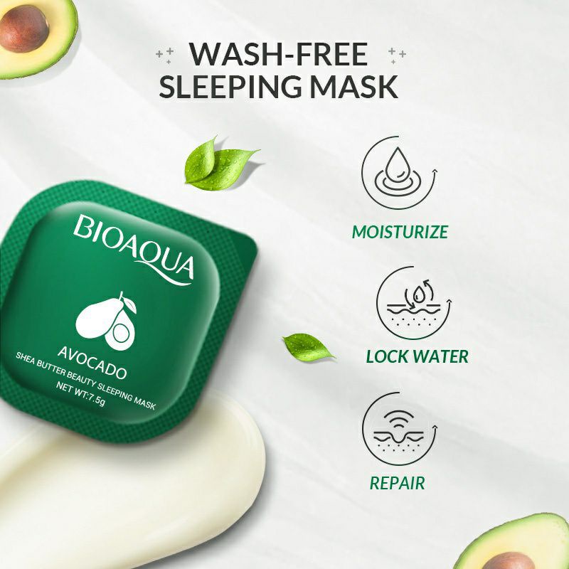 BIOAQUA Cherry Collagen Water Mud Mask/Shea Butter Sleeping Mask 7.5gx8pcs [𝗕𝗣𝗢𝗠]